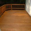  custom deck built off of side garage, and seal in Defy wood stain.
