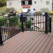 saddle trex with fortress railing